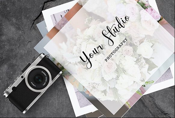 modèle de brochure de photographie