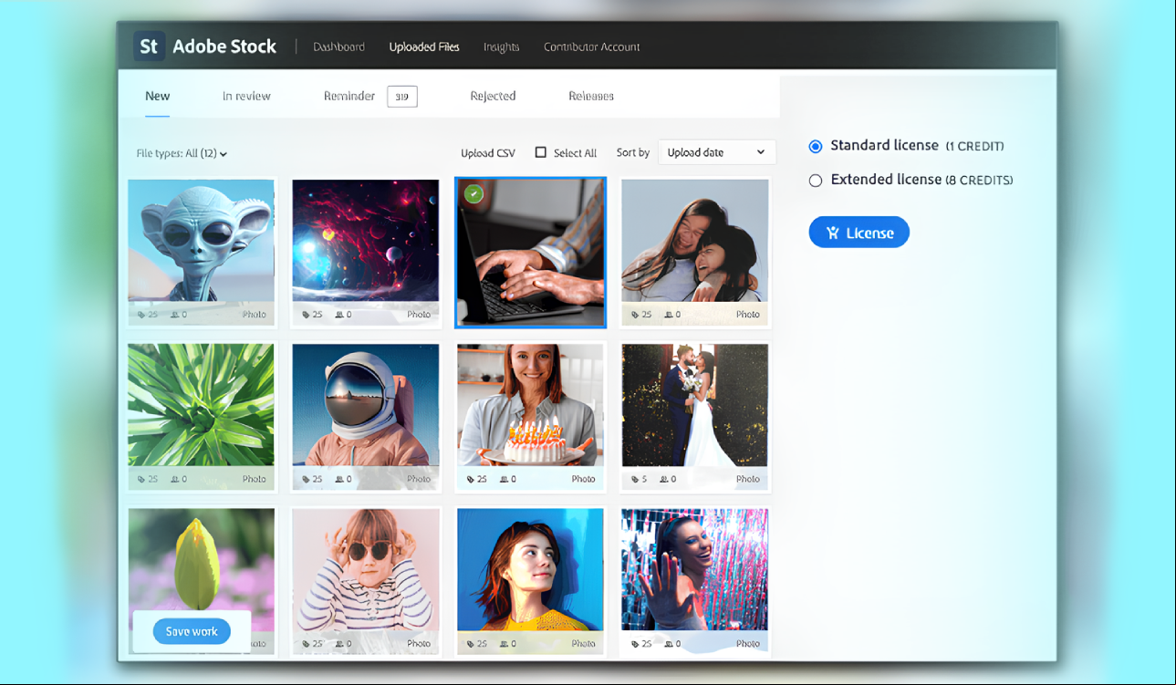 adobe stock standard vs extended license