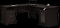 modern corner computer desk