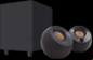 creative pebble plus computer speakers with subwoofer