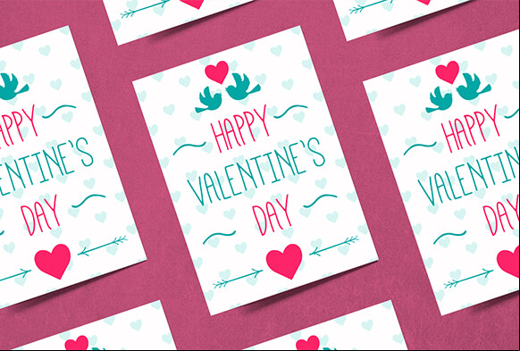 modelli di biglietti con foto di san valentino