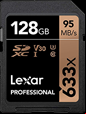 lexar professional 633x 128gb sd card for sony a6100