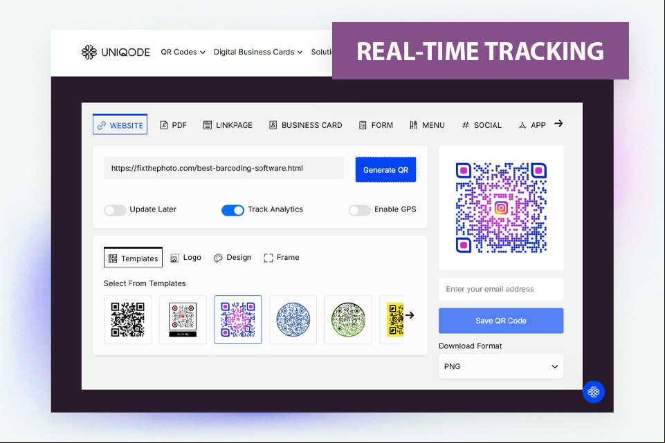 uniqode barcoding software